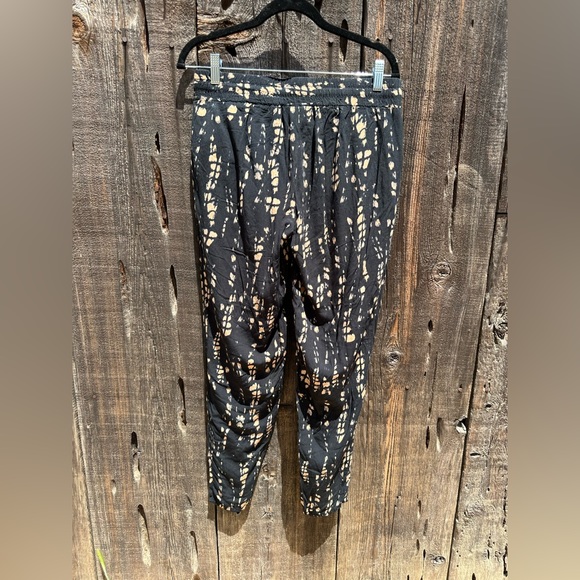 INC International Concepts Black & Tan Comfy Tie Dye Casual Pants - Picture 2 of 6